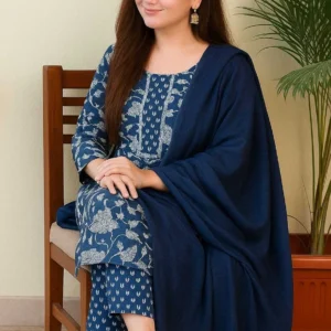 Traditique-solid-kurta-salwar-dupatta-set